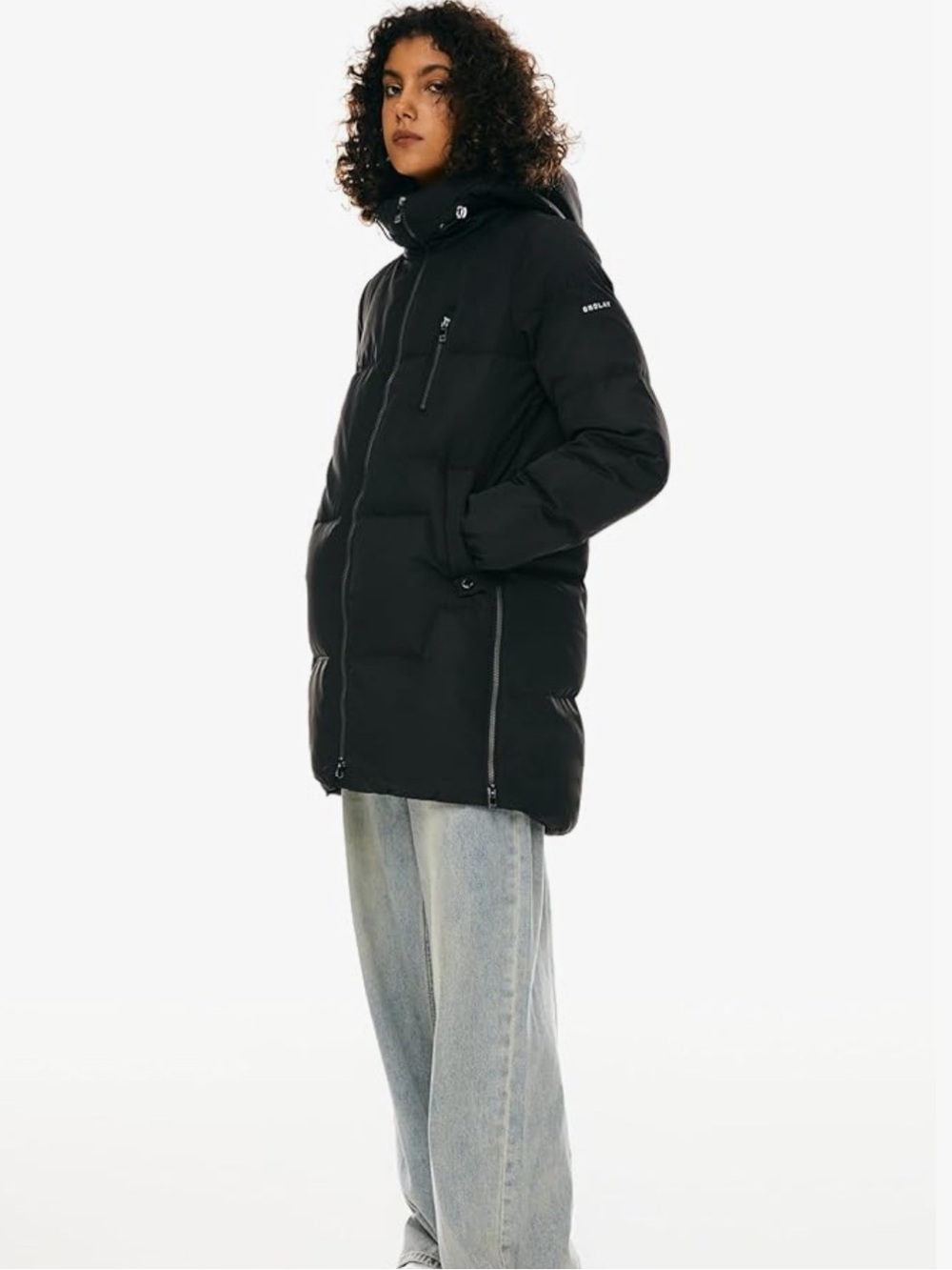 Orolay downfill hooded puffer jacket